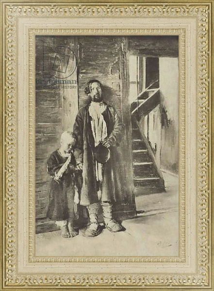Постер In Search of Medicine, 1884 с типом исполнения Акварель в раме в багетной раме 484.M48.725