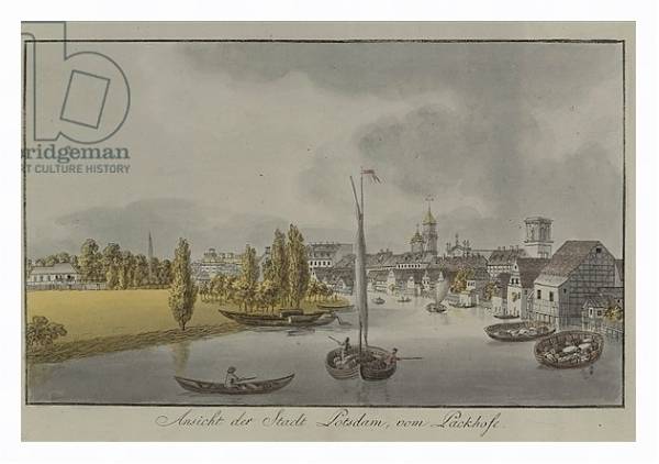 Постер View of Potsdam, c. 1796 с типом исполнения На холсте в раме в багетной раме 221-03
