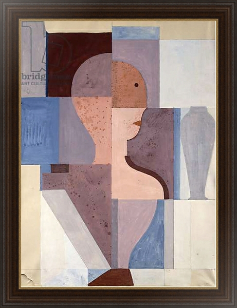 Постер Split Half Figure to the Right, 1923 с типом исполнения На холсте в раме в багетной раме 1.023.151