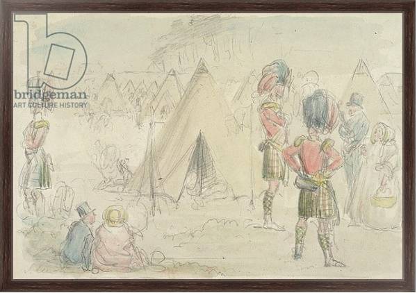 Постер Highland Regiment in Camp с типом исполнения На холсте в раме в багетной раме 221-02