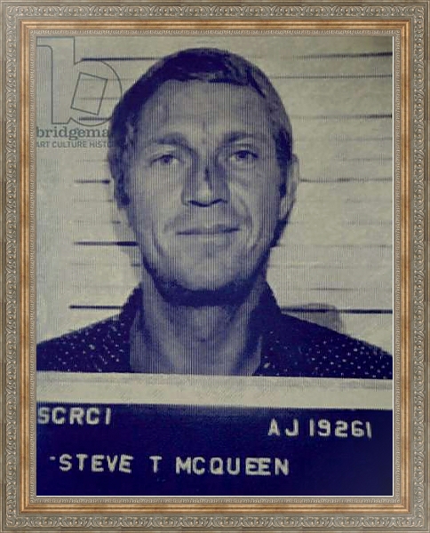Постер Steve McQueen I с типом исполнения На холсте в раме в багетной раме 484.M48.310