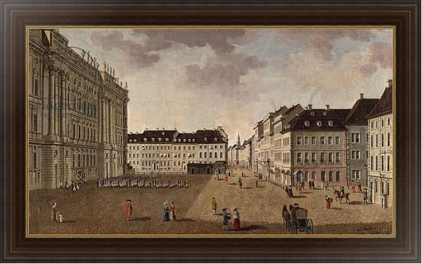 Постер Berlin City Palace, 1765 с типом исполнения На холсте в раме в багетной раме 1.023.151