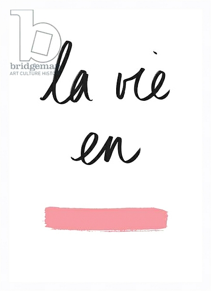 Постер La vie en Rose 1 с типом исполнения На холсте в раме в багетной раме 221-03