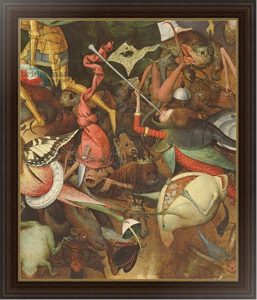 Постер The Fall of the Rebel Angels, 1562 5 с типом исполнения На холсте в раме в багетной раме 1.023.151