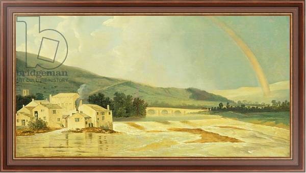 Постер Otley Bridge on the River Wharfe с типом исполнения На холсте в раме в багетной раме 35-M719P-83