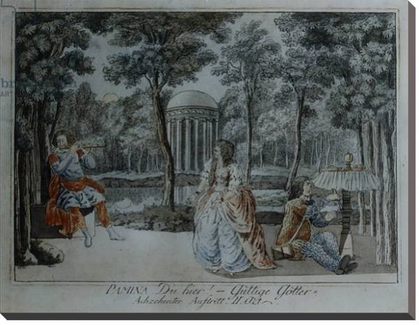 Постер Scene from 'The Magic Flute' by Wolfgang Amadeus Mozart 4 с типом исполнения На холсте без рамы