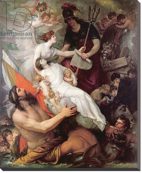 Постер The Immortality of Nelson, 1807 с типом исполнения На холсте без рамы
