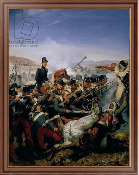 Постер The Battle of Somah, 1839 с типом исполнения На холсте в раме в багетной раме 35-M719P-83