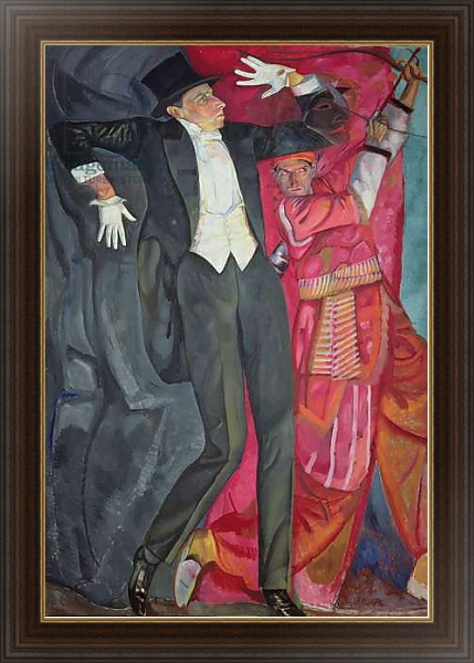 Постер Portrait of the Producer Vsevolod Emilievich Meyerhold 1916 с типом исполнения На холсте в раме в багетной раме 1.023.151
