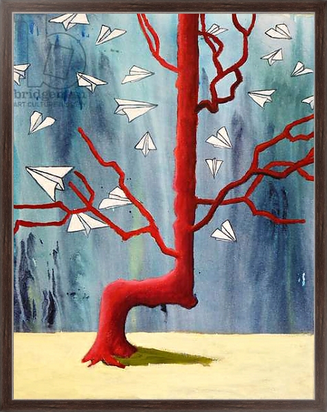 Постер Indian marker tree, 2016, с типом исполнения На холсте в раме в багетной раме 221-02