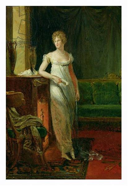 Постер Catherine Worlee Duchess of Talleyrand-Perigord, 1805 с типом исполнения На холсте в раме в багетной раме 221-03