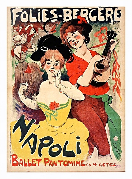 Постер Amélie Diéterle aux Folies Bergère с типом исполнения На холсте в раме в багетной раме 221-03