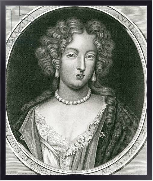 Постер Portrait of Marie Angelique de Scoraille, duchesse de Fontanges с типом исполнения На холсте в раме в багетной раме 221-01