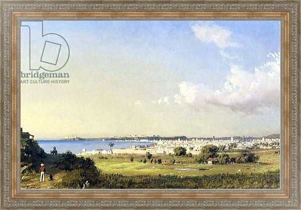 Постер Havana Bay, Cuba. c.1854-61 с типом исполнения На холсте в раме в багетной раме 484.M48.310