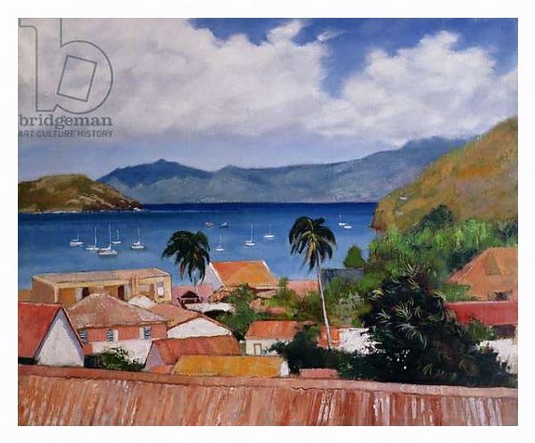 Постер Les Saintes, Guadeloupe с типом исполнения На холсте в раме в багетной раме 221-03