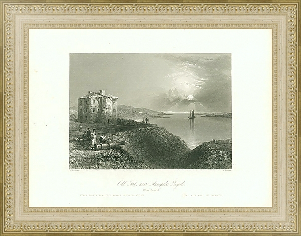 Постер Old Fort, near Annapolis Royal 1 с типом исполнения Акварель в раме в багетной раме 484.M48.725