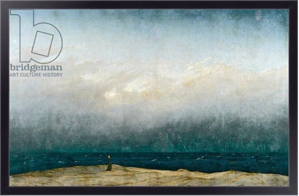 Постер Monk by sea, 1809 с типом исполнения На холсте в раме в багетной раме 221-01