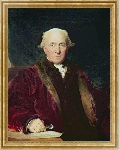 Постер John Julius Angerstein, 1816 с типом исполнения На холсте в раме в багетной раме NA033.1.051