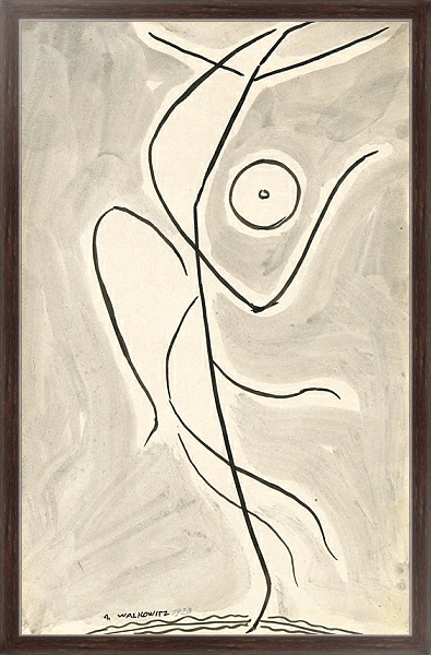 Постер Dance Abstraction; Isadora Duncan с типом исполнения На холсте в раме в багетной раме 221-02