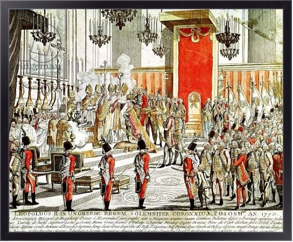 Постер The Coronation of Leopold II at Bratislava in 1790 с типом исполнения На холсте в раме в багетной раме 221-01