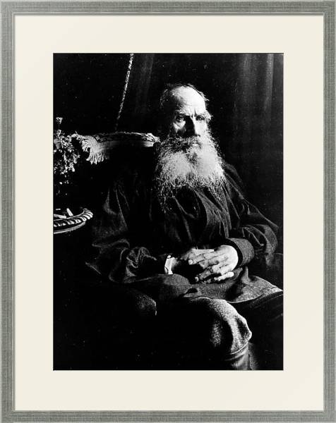 Постер Лев Толстой с типом исполнения Под стеклом в багетной раме 1727.2510