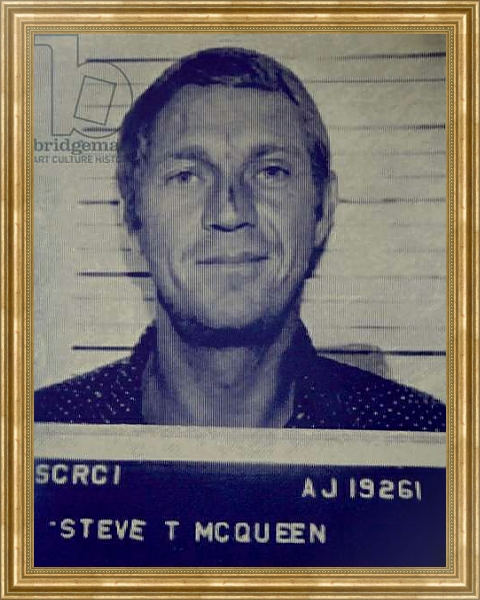 Постер Steve McQueen I с типом исполнения На холсте в раме в багетной раме NA033.1.051
