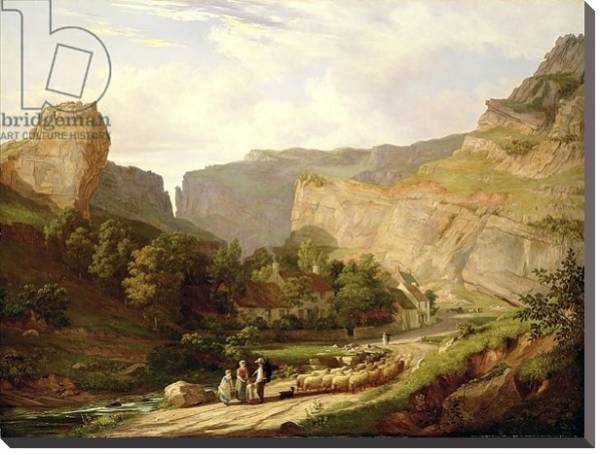 Постер A View of Cheddar Gorge с типом исполнения На холсте без рамы