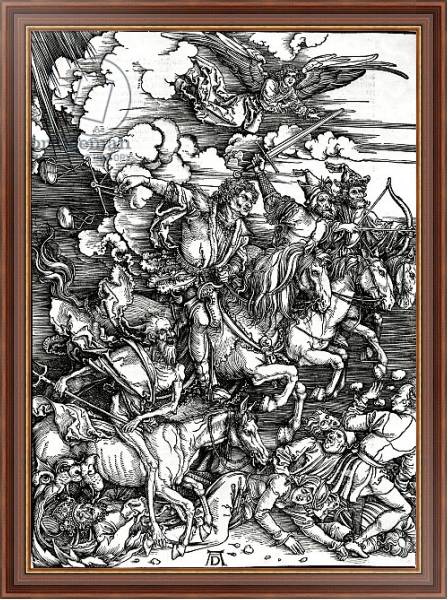 Постер The Four Horsemen of the Apocalypse, 1498 с типом исполнения На холсте в раме в багетной раме 35-M719P-83