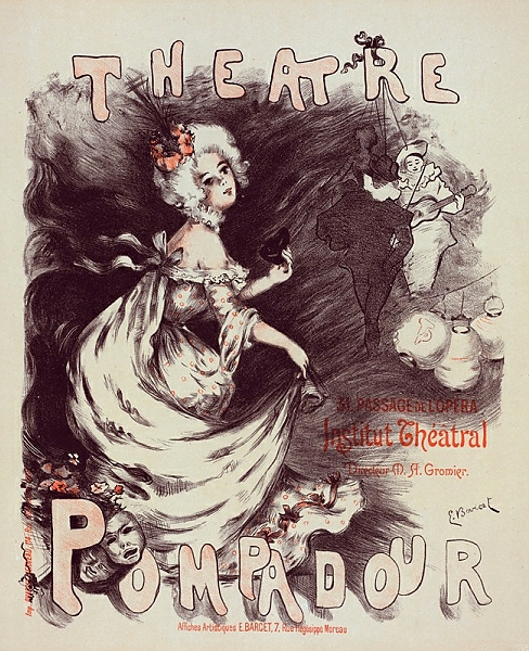 Постер Théâtre Pompadour с типом исполнения На холсте без рамы