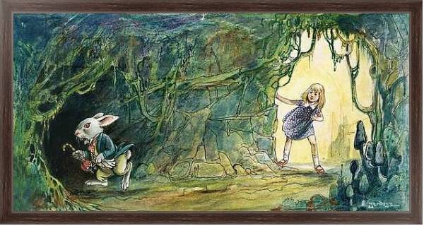 Постер Alice in Wonderland 40 с типом исполнения На холсте в раме в багетной раме 221-02