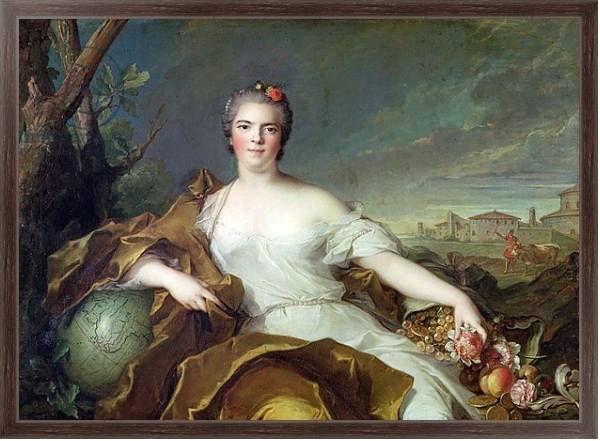 Постер Louise-Elisabeth de France, as the element of Earth. 1750-1 с типом исполнения На холсте в раме в багетной раме 221-02