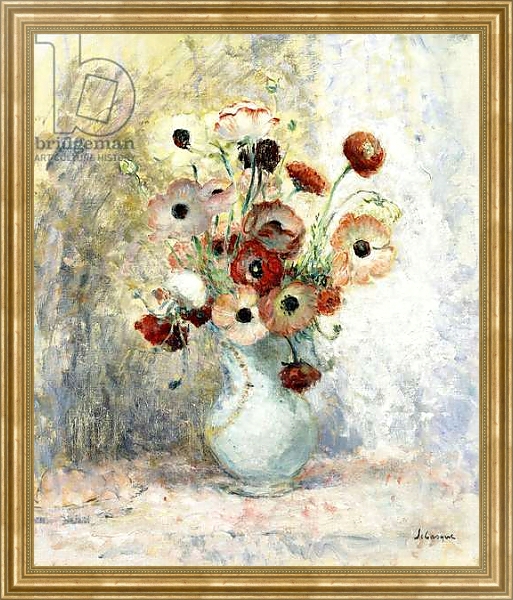 Постер Bouquet of Anemones, с типом исполнения На холсте в раме в багетной раме NA033.1.051