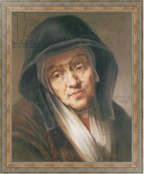 Постер Copy of a portrait by Rembrandt of his mother, 1776 с типом исполнения На холсте в раме в багетной раме 484.M48.310