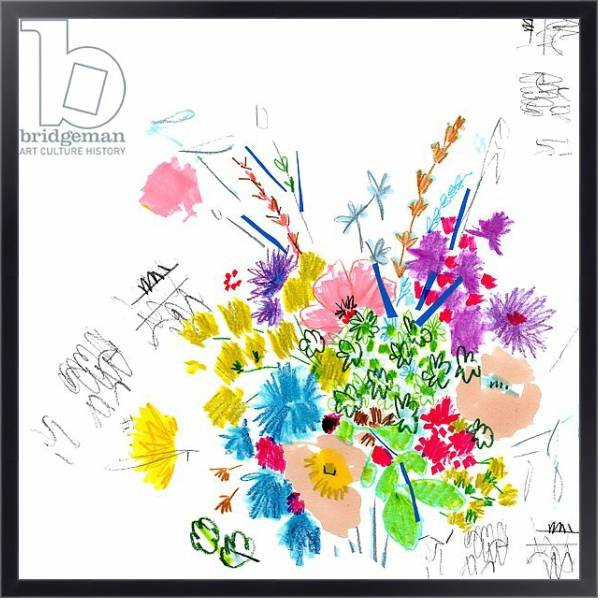 Постер Floral Sketch, 2014 с типом исполнения На холсте в раме в багетной раме 221-01
