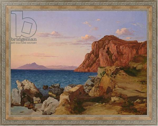 Постер Rocky Landscape, 19th century с типом исполнения На холсте в раме в багетной раме 484.M48.310