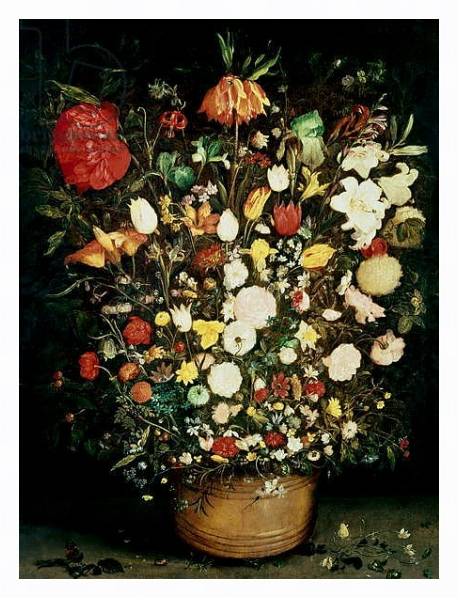 Постер Vase of Flowers с типом исполнения На холсте в раме в багетной раме 221-03