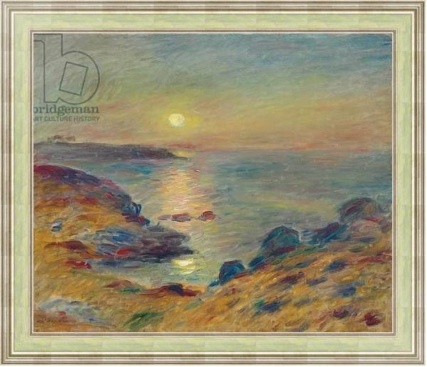Постер Sunset at Douarnenez, c. 1883 с типом исполнения На холсте в раме в багетной раме NA053.0.113