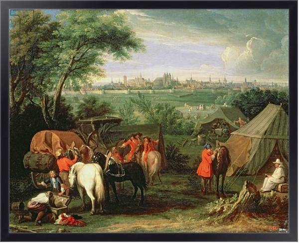 Постер The Siege of Tournai by Louis XIV с типом исполнения На холсте в раме в багетной раме 221-01