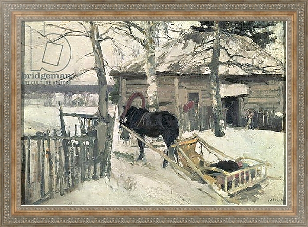 Постер Winter, 1894 с типом исполнения На холсте в раме в багетной раме 484.M48.310