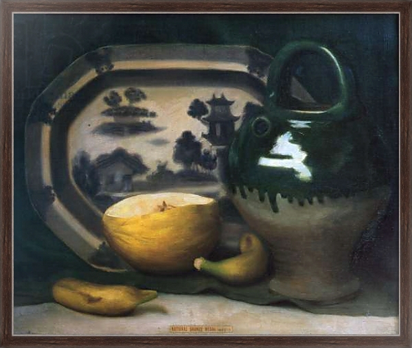 Постер Still life with melon, 1908 с типом исполнения На холсте в раме в багетной раме 221-02