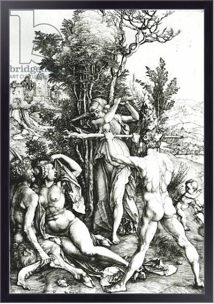 Постер Hercules at the crossroad, 1498 с типом исполнения На холсте в раме в багетной раме 221-01