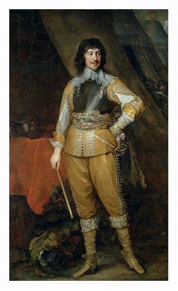 Постер Portrait of Mountjoy Blount, Earl of Newport c.1637-8 с типом исполнения На холсте в раме в багетной раме 221-03