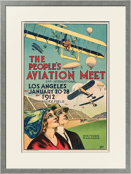 Постер The People’s Aviation Meet с типом исполнения Под стеклом в багетной раме 1727.2510