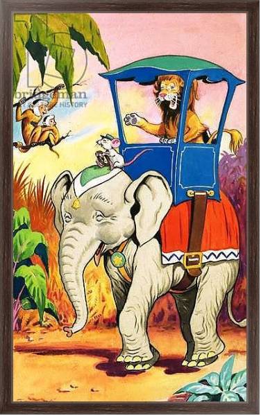 Постер Leo the Friendly Lion 24 с типом исполнения На холсте в раме в багетной раме 221-02