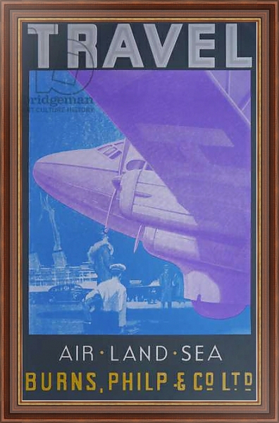 Постер Travel: Air, Land Sea с типом исполнения На холсте в раме в багетной раме 35-M719P-83