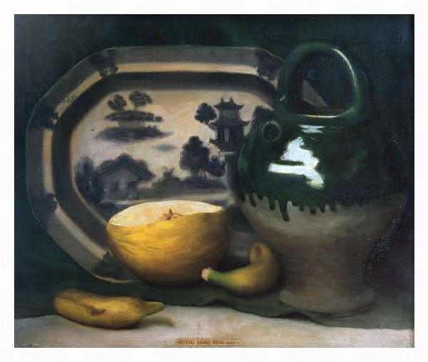 Постер Still life with melon, 1908 с типом исполнения На холсте в раме в багетной раме 221-03