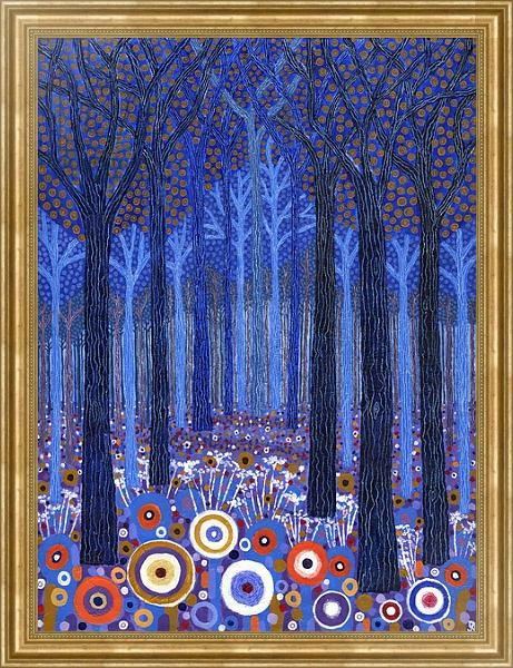 Постер Blue Forest, 2011, с типом исполнения На холсте в раме в багетной раме NA033.1.051