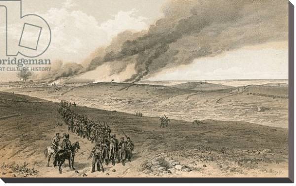 Постер Redan and advanced trenches of British right attack с типом исполнения На холсте без рамы