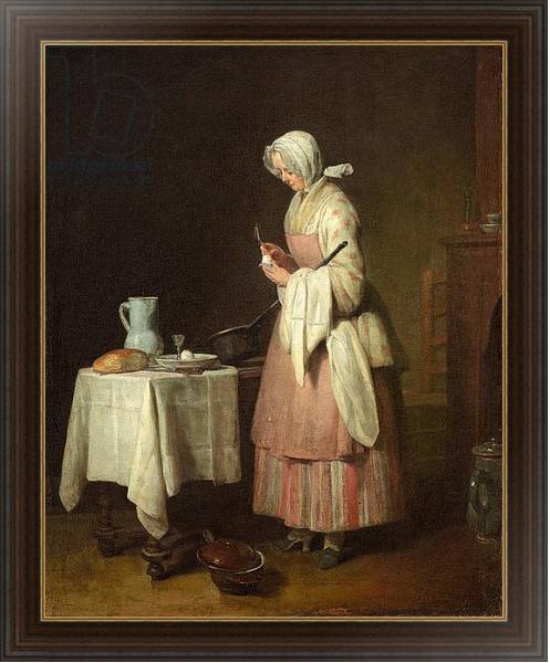 Постер The Attentive Nurse, 1747 с типом исполнения На холсте в раме в багетной раме 1.023.151