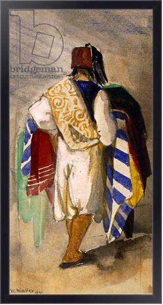 Постер Turkish Carpet Seller, 1841 с типом исполнения На холсте в раме в багетной раме 221-01